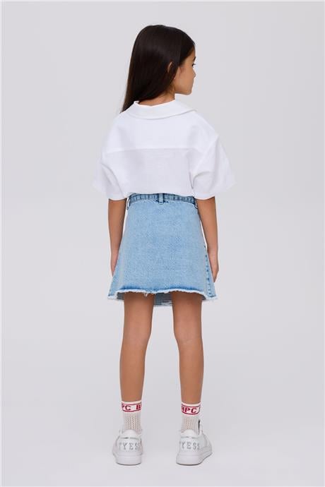 Beverly Hills Polo Club Kız Çocuk Denim EtekBeverly Hills Polo Club Kız Çocuk Denim Etek