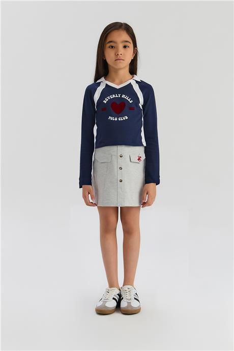 Beverly Hills Polo Club Kız Çocuk Gri EtekBeverly Hills Polo Club Kız Çocuk Gri Etek