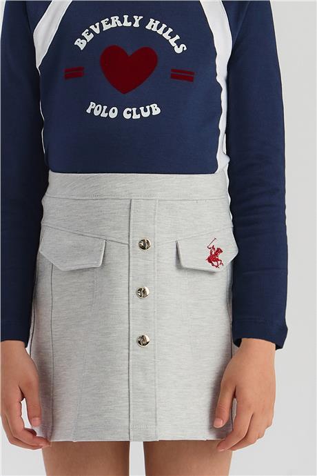 Beverly Hills Polo Club Kız Çocuk Gri EtekBeverly Hills Polo Club Kız Çocuk Gri Etek