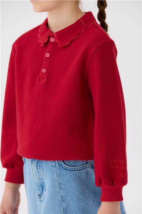 Beverly Hills Polo Club Kız Çocuk Kırmızı T-Shirt