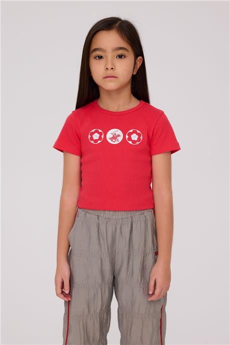 Beverly Hills Polo Club Kız Çocuk Kırmızı TshirtBeverly Hills Polo Club Kız Çocuk Kırmızı Tshirt