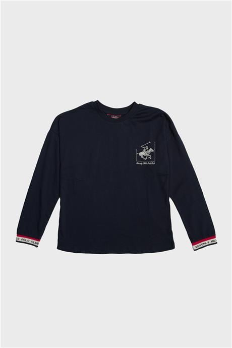 Beverly Hills Polo Club Kız Çocuk Lacivert T-Shirt