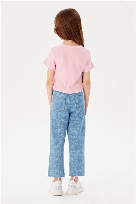Beverly Hills Polo Club Kız Çocuk Pembe T-Shirt