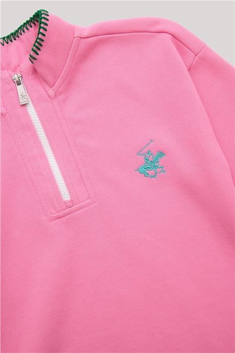 Beverly Hills Polo Club Kız Çocuk Pembe Elbise