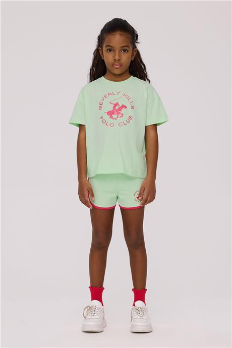 Beverly Hills Polo Club Kız Çocuk Yeşil TshirtBeverly Hills Polo Club Kız Çocuk Yeşil Tshirt