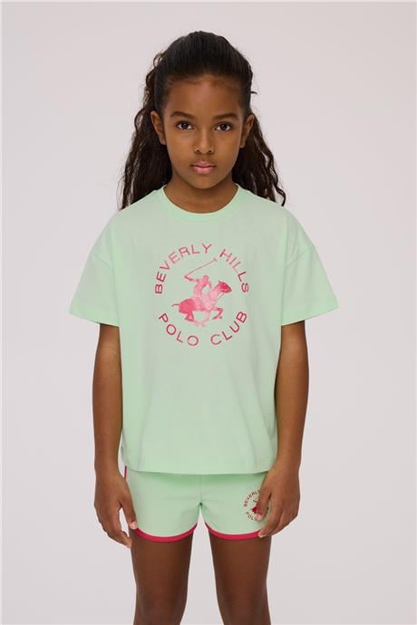 Beverly Hills Polo Club Kız Çocuk Yeşil TshirtBeverly Hills Polo Club Kız Çocuk Yeşil Tshirt
