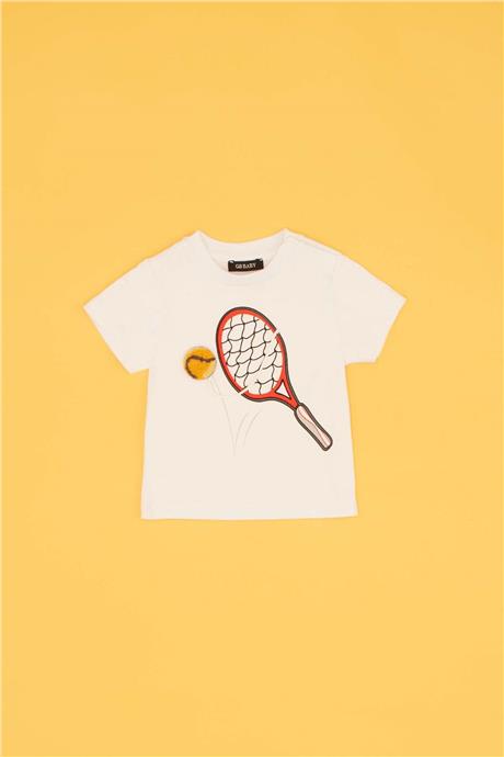 BG Baby Erkek Bebek Beyaz T-Shirt