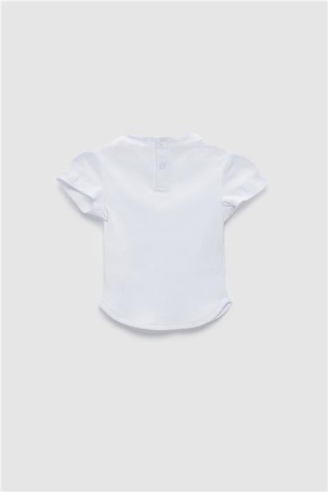 BG Baby Kız Bebek Beyaz T-Shirt