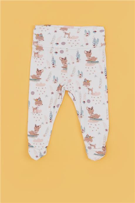 BG Baby Kız Bebek Desenli 2li Alt