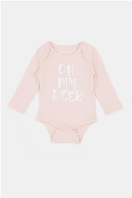 BG Baby Kız Bebek Desenli 3lü Body
