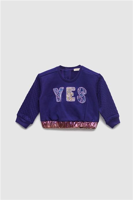 BG Baby Kız Bebek Mor S-Shirt