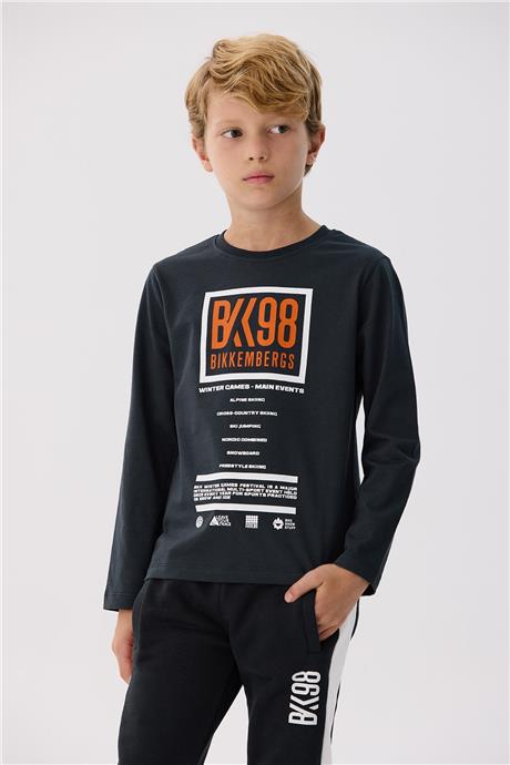 Bikkembergs Erkek Çocuk Antrasit T-Shirt