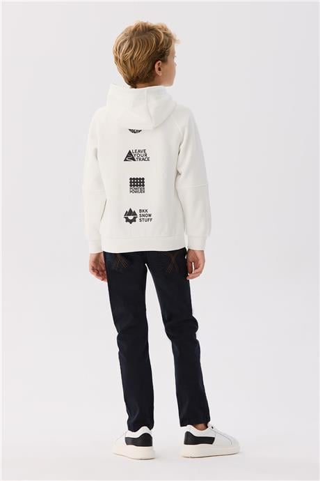 Bikkembergs Erkek Çocuk Bej Sweatshirt