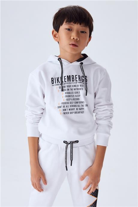 Bikkembergs Erkek Çocuk Beyaz Pantolon