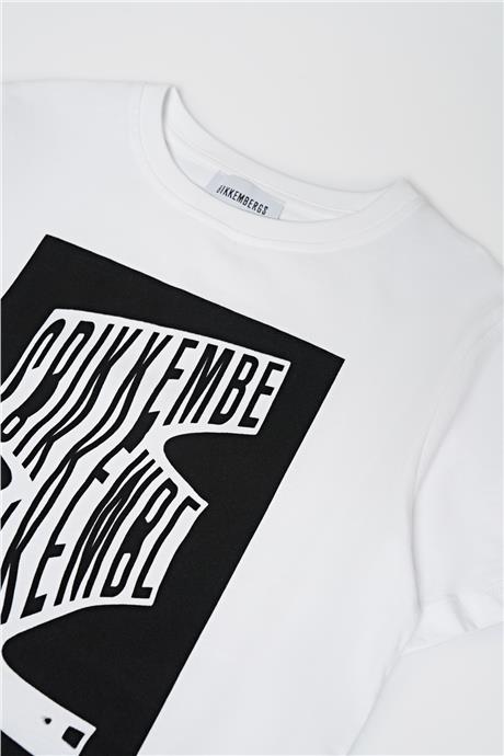 Bikkembergs Erkek Çocuk Beyaz T-Shirt