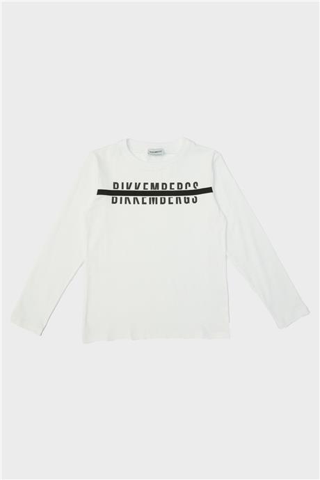 Bikkembergs Erkek Çocuk Beyaz T-Shirt