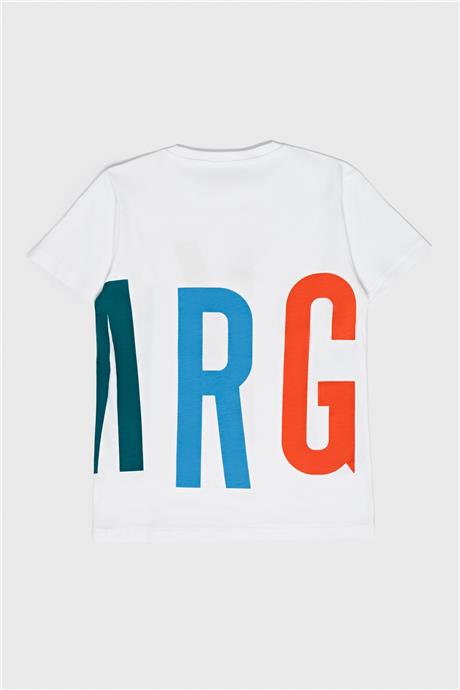 Bikkembergs Erkek Çocuk Beyaz T-Shirt