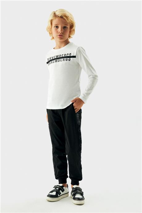 Bikkembergs Erkek Çocuk Beyaz T-Shirt