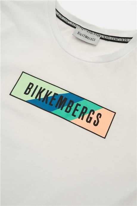 Bikkembergs Erkek Çocuk Beyaz T-Shirt