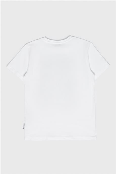 Bikkembergs Erkek Çocuk Beyaz T-Shirt