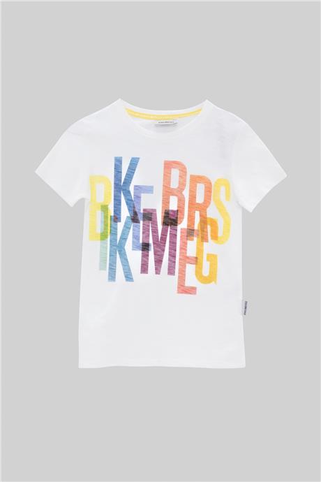 Bikkembergs Erkek Çocuk Beyaz T-Shirt