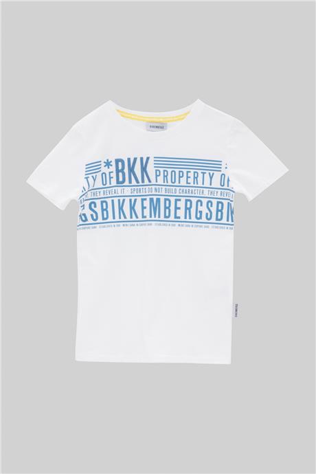 Bikkembergs Erkek Çocuk Beyaz T-Shirt