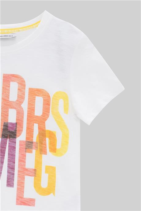 Bikkembergs Erkek Çocuk Beyaz T-Shirt