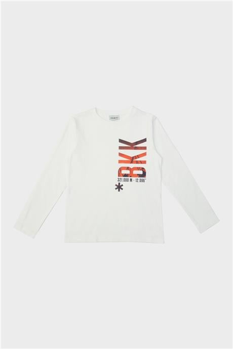 Bikkembergs Erkek Çocuk Beyaz T-Shirt