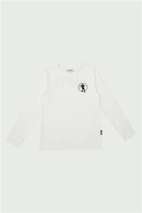 Bikkembergs Erkek Çocuk Beyaz T-Shirt