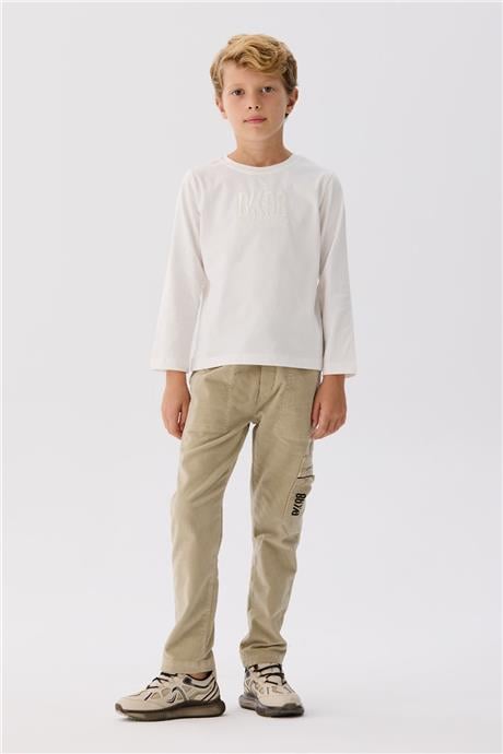 Bikkembergs Erkek Çocuk Beyaz T-Shirt