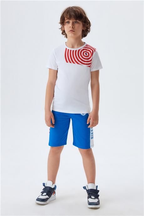 Bikkembergs Erkek Çocuk Beyaz T-Shirt