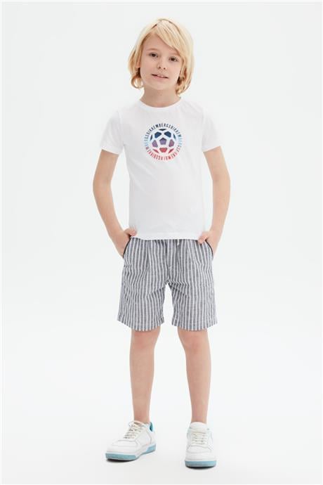 Bikkembergs Erkek Çocuk Beyaz T-Shirt