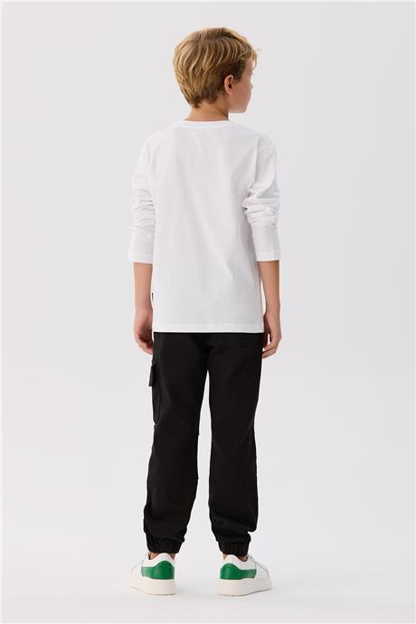 Bikkembergs Erkek Çocuk Beyaz T-Shirt