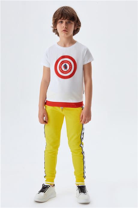 Bikkembergs Erkek Çocuk Beyaz T-Shirt