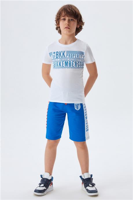 Bikkembergs Erkek Çocuk Beyaz T-Shirt
