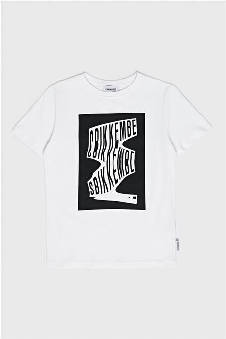 Bikkembergs Erkek Çocuk Beyaz T-Shirt