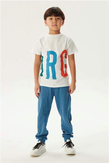 Bikkembergs Erkek Çocuk Beyaz T-Shirt