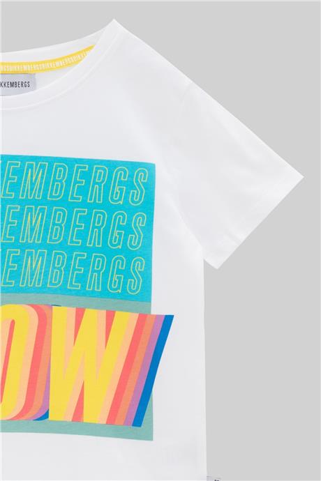 Bikkembergs Erkek Çocuk Beyaz T-Shirt
