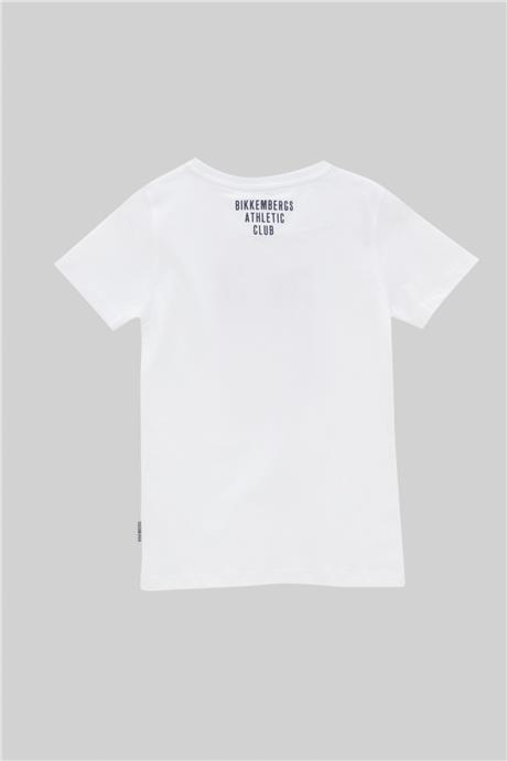 Bikkembergs Erkek Çocuk Beyaz T-Shirt