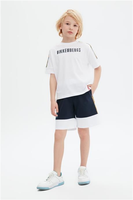Bikkembergs Erkek Çocuk Beyaz T-Shirt