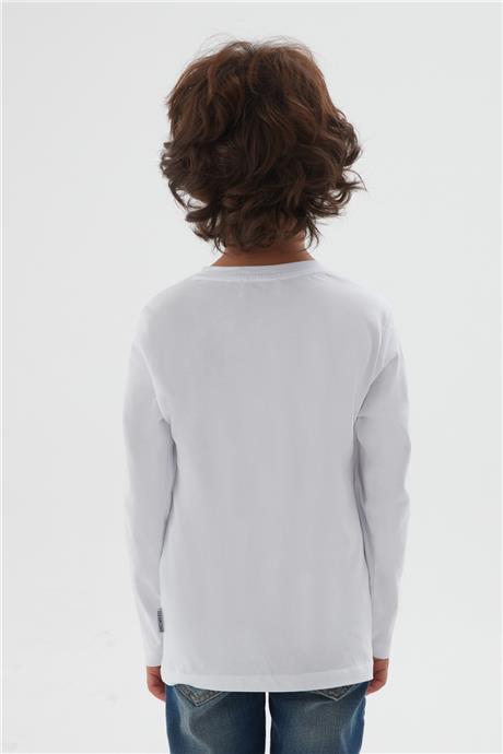 Bikkembergs Erkek Çocuk Beyaz T-Shirt