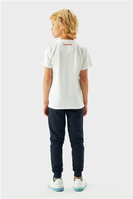 Bikkembergs Erkek Çocuk Beyaz T-Shirt