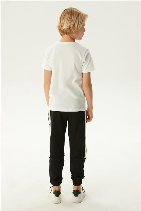 Bikkembergs Erkek Çocuk Beyaz T-Shirt
