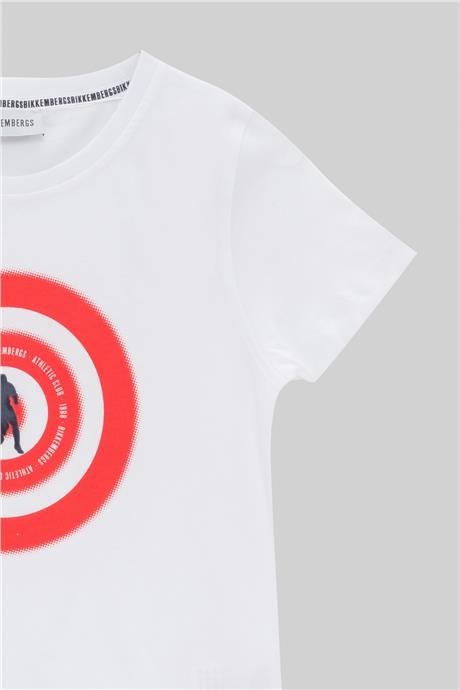 Bikkembergs Erkek Çocuk Beyaz T-Shirt