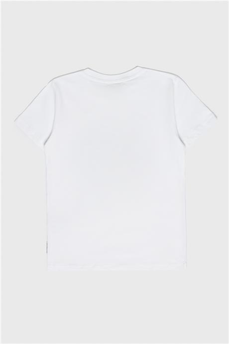 Bikkembergs Erkek Çocuk Beyaz T-Shirt