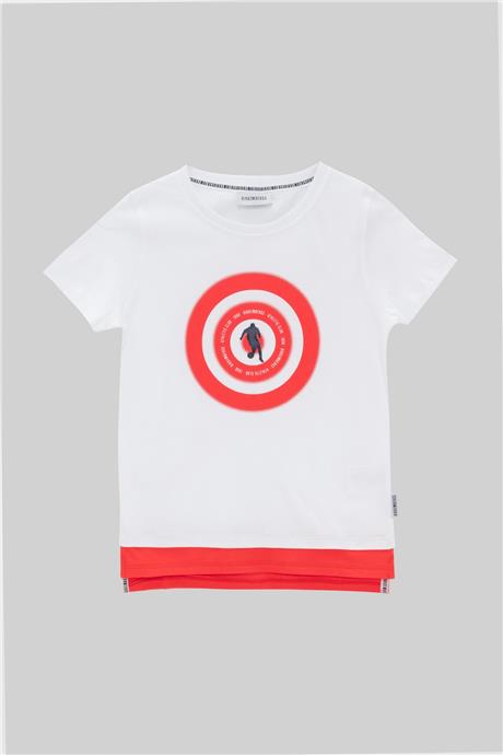 Bikkembergs Erkek Çocuk Beyaz T-Shirt