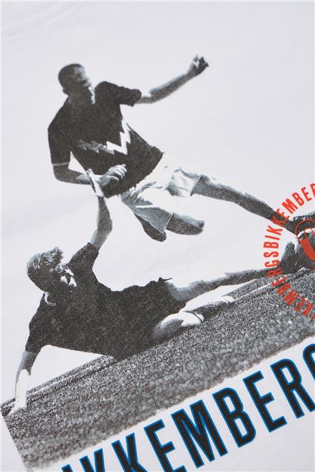 Bikkembergs Erkek Çocuk Beyaz T-Shirt