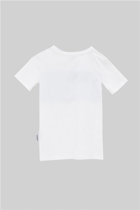 Bikkembergs Erkek Çocuk Beyaz T-Shirt