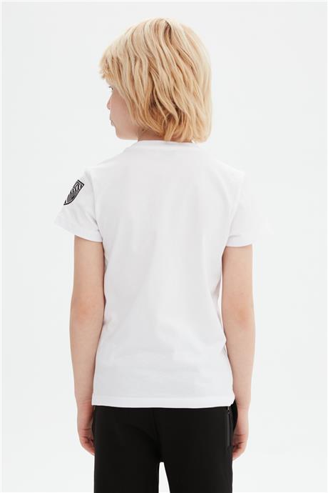 Bikkembergs Erkek Çocuk Beyaz T-Shirt