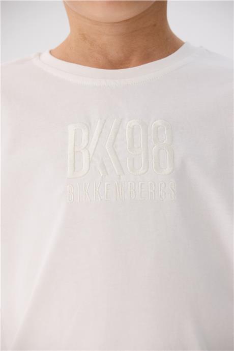 Bikkembergs Erkek Çocuk Beyaz T-Shirt